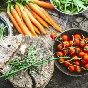 Vegetables from a garden